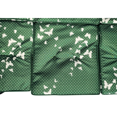 Huśtawka Ogrodowa Siedzisko Plecionka 2x1 Zielona Motyle  8078